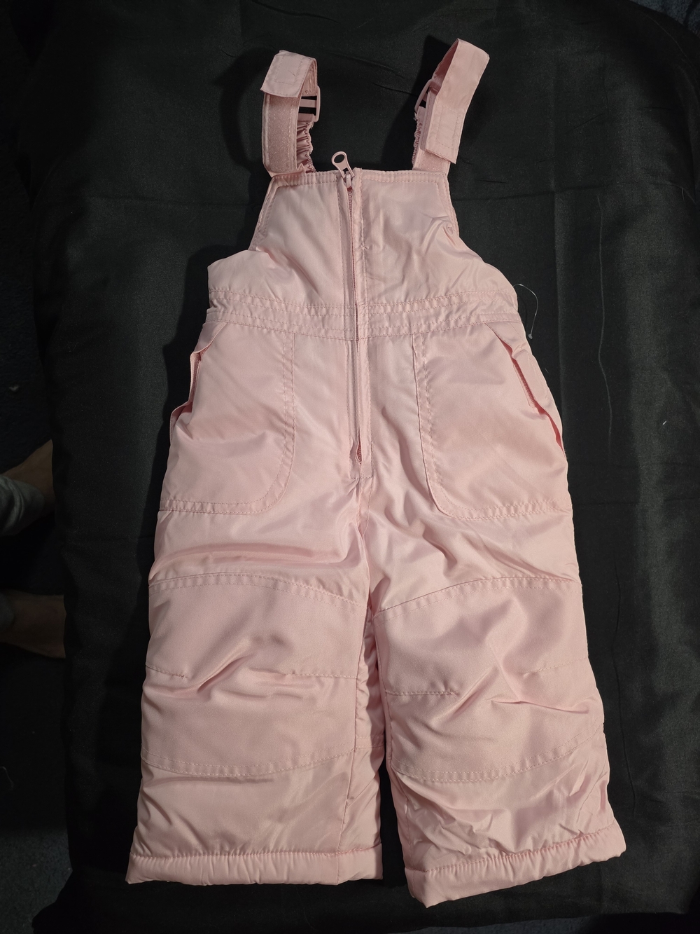 okie dokie Light Pink Insulated Kids Bib Overalls
